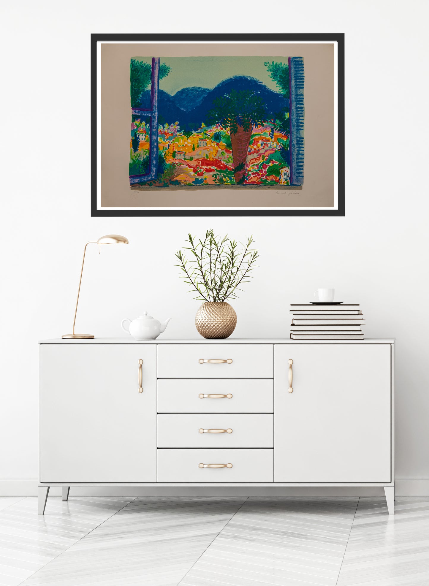 Landskap, Provence by Lennart Jirlow - Mourlot Editions - Fine_Art - Poster - Lithograph - Wall Art - Vintage - Prints - Original