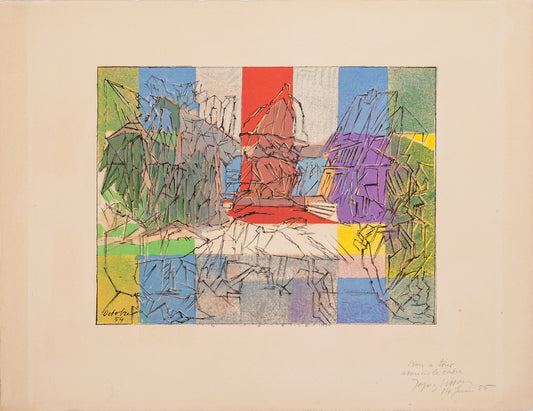 Le Pigeonnier Normand, Suite Mourlot by Jacques Villon - Mourlot Editions - Fine_Art - Poster - Lithograph - Wall Art - Vintage - Prints - Original