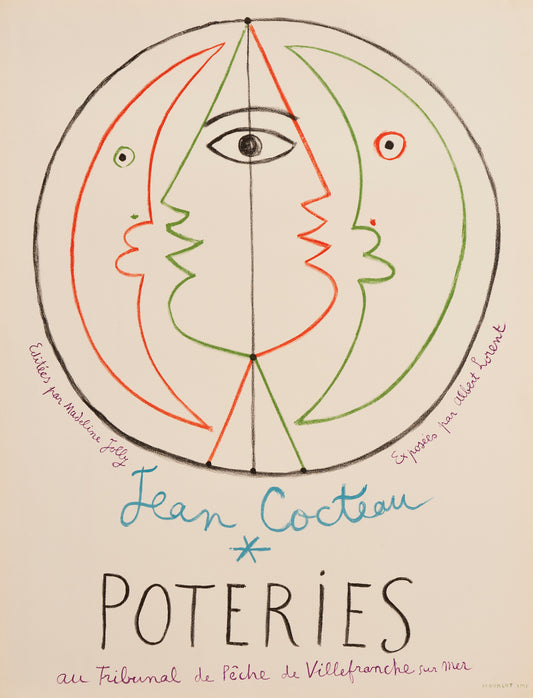 Jean Cocteau Poteries by Jean Cocteau, 1958 - Mourlot Editions - Fine_Art - Poster - Lithograph - Wall Art - Vintage - Prints - Original