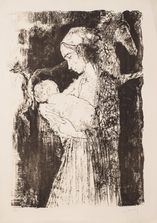 Untitled by Jean Jansem - Mourlot Editions - Fine_Art - Poster - Lithograph - Wall Art - Vintage - Prints - Original