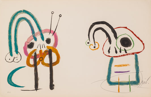 L'enfance d'Ubu, plate 1016 by Joan Miro, 1975 - Mourlot Editions - Fine_Art - Poster - Lithograph - Wall Art - Vintage - Prints - Original