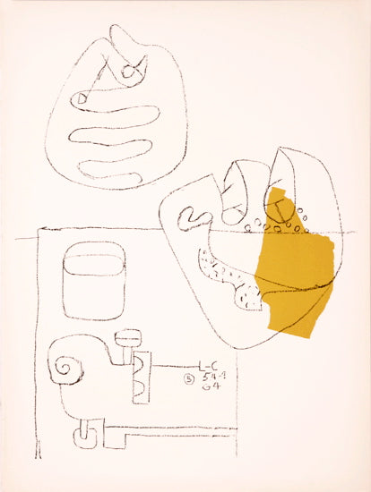 Crossed Hands by Le Corbusier - Mourlot Editions - Fine_Art - Poster - Lithograph - Wall Art - Vintage - Prints - Original