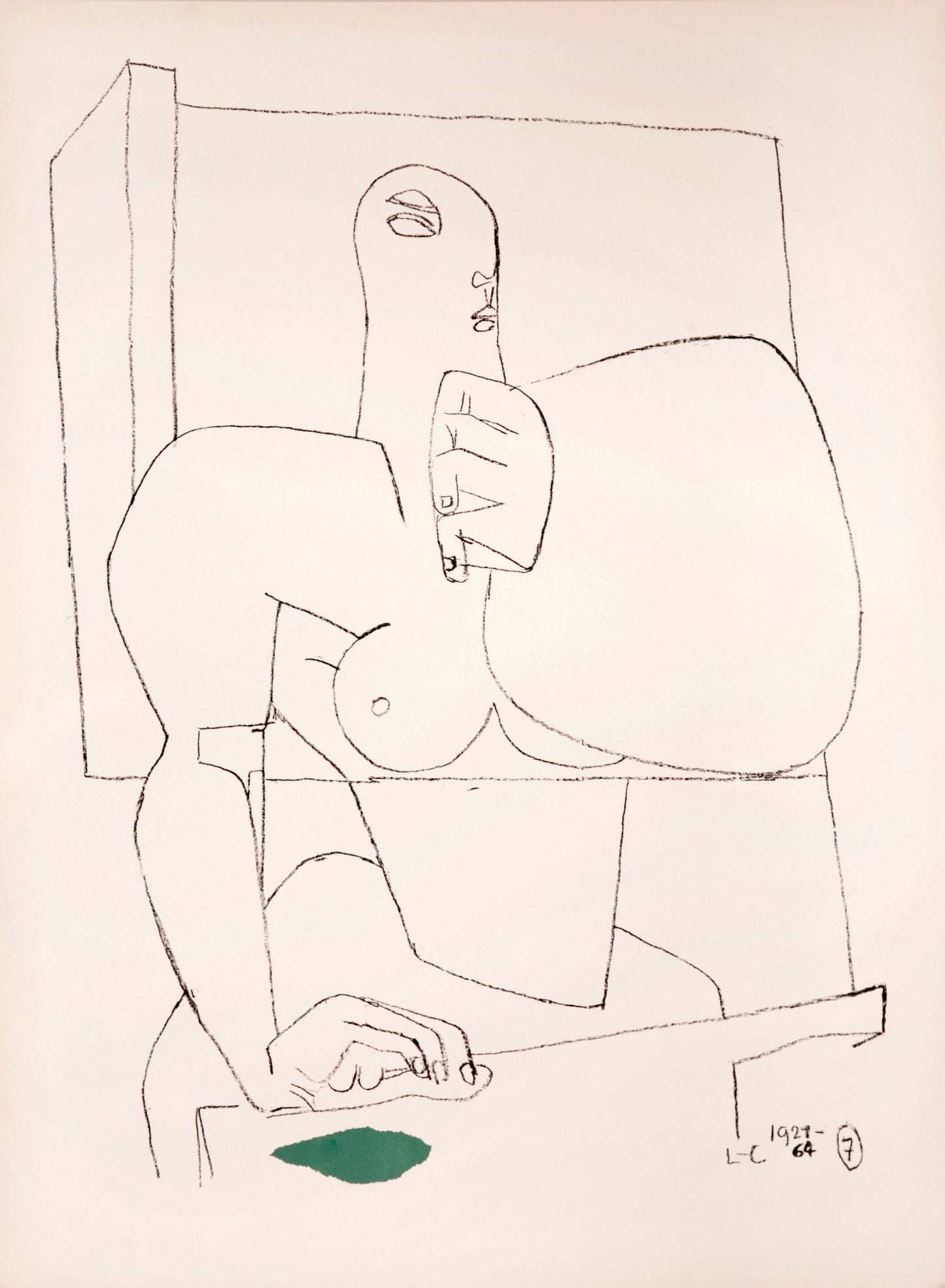 Athlete 7 by Le Corbusier - Mourlot Editions - Fine_Art - Poster - Lithograph - Wall Art - Vintage - Prints - Original