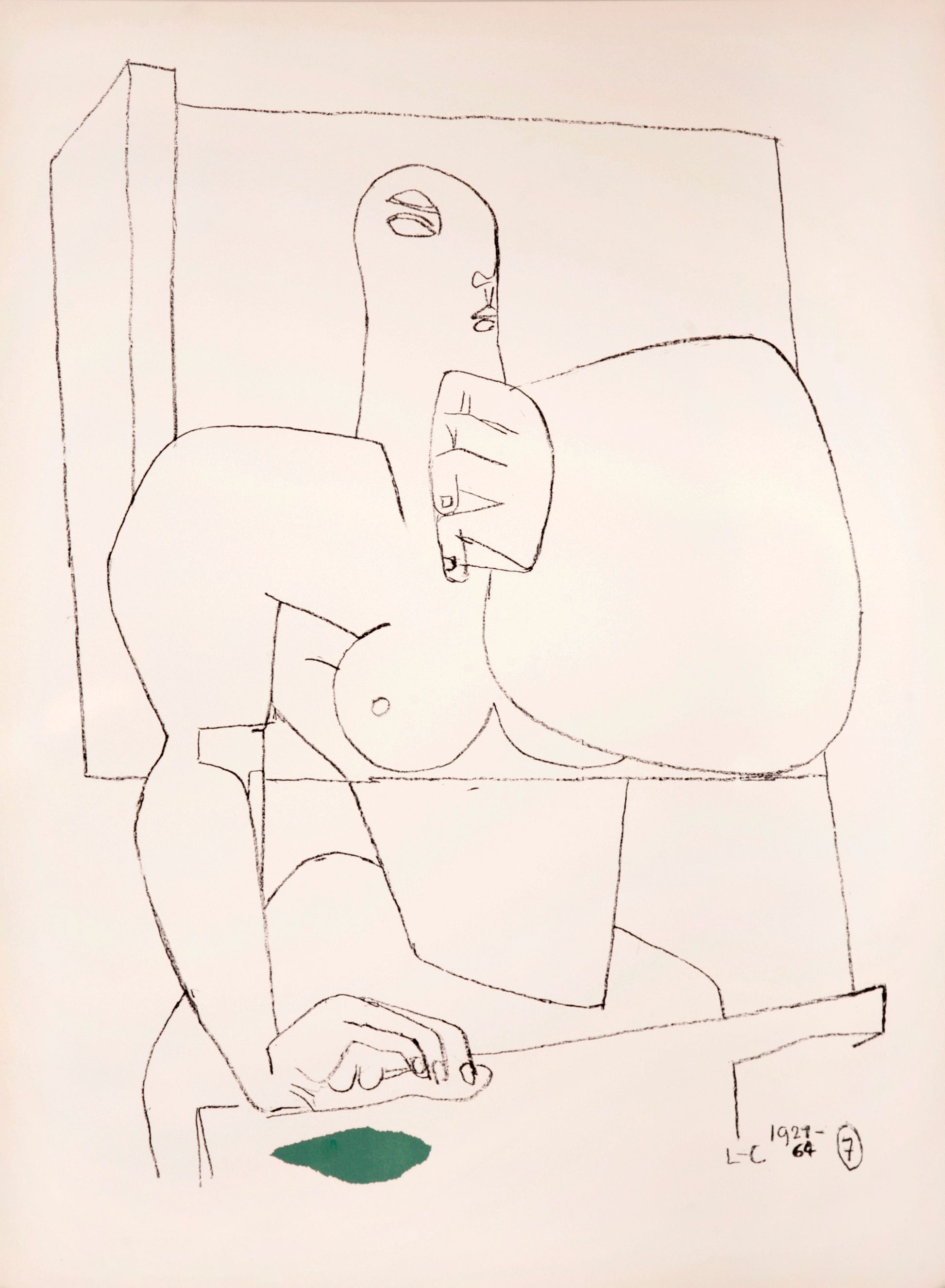 Athlete 7 by Le Corbusier - Mourlot Editions - Fine_Art - Poster - Lithograph - Wall Art - Vintage - Prints - Original