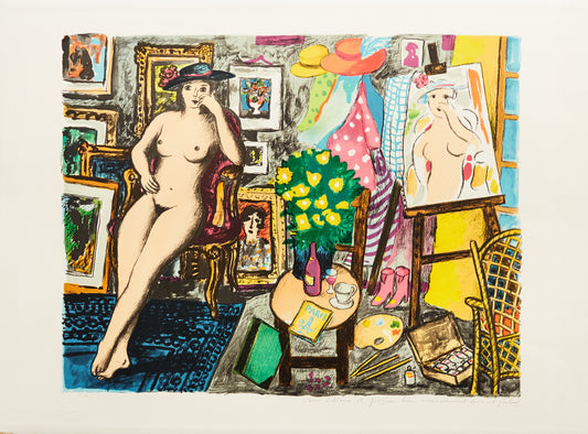 Modellen by Lennart Jirlow - Mourlot Editions - Fine_Art - Poster - Lithograph - Wall Art - Vintage - Prints - Original