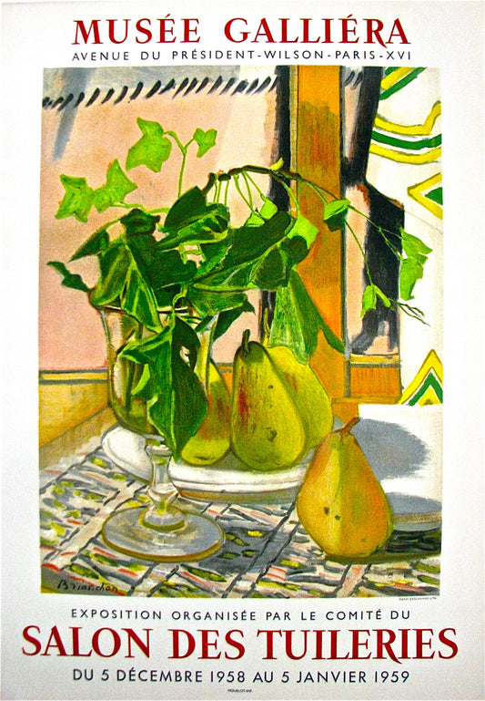 Salon Des Tuileries - Musee Galliera (after) Maurice Brianchon, 1958 - Mourlot Editions - Fine_Art - Poster - Lithograph - Wall Art - Vintage - Prints - Original