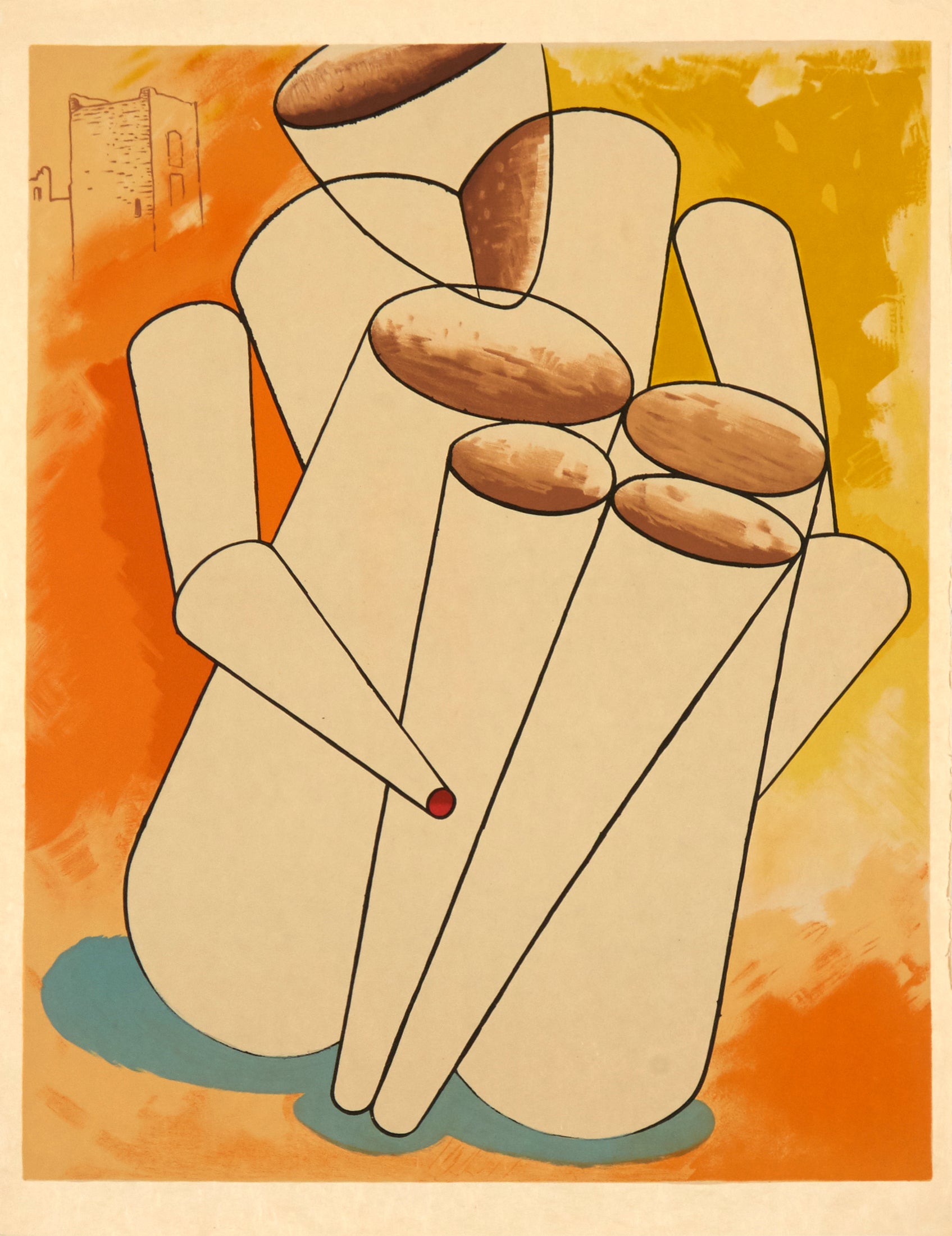 Personage by Man Ray, 1975 - Mourlot Editions - Fine_Art - Poster - Lithograph - Wall Art - Vintage - Prints - Original