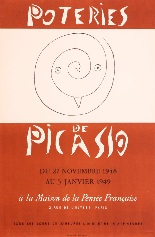 Poteries de Picasso by Pablo Picasso - Mourlot Editions - Fine_Art - Poster - Lithograph - Wall Art - Vintage - Prints - Original
