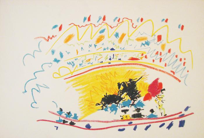 Corrida by Pablo Picasso - Mourlot Editions - Fine_Art - Poster - Lithograph - Wall Art - Vintage - Prints - Original