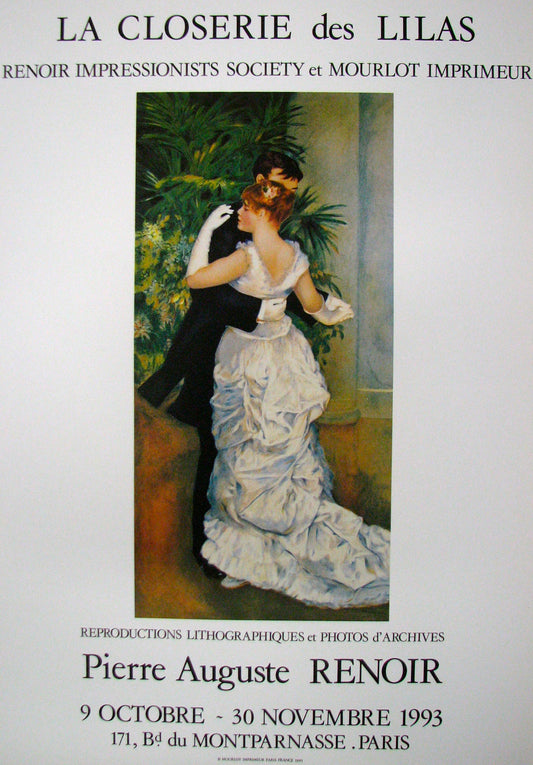 La Closerie Des Lilas (after) Pierre-Auguste Renoir, 1993 - Mourlot Editions - Fine_Art - Poster - Lithograph - Wall Art - Vintage - Prints - Original