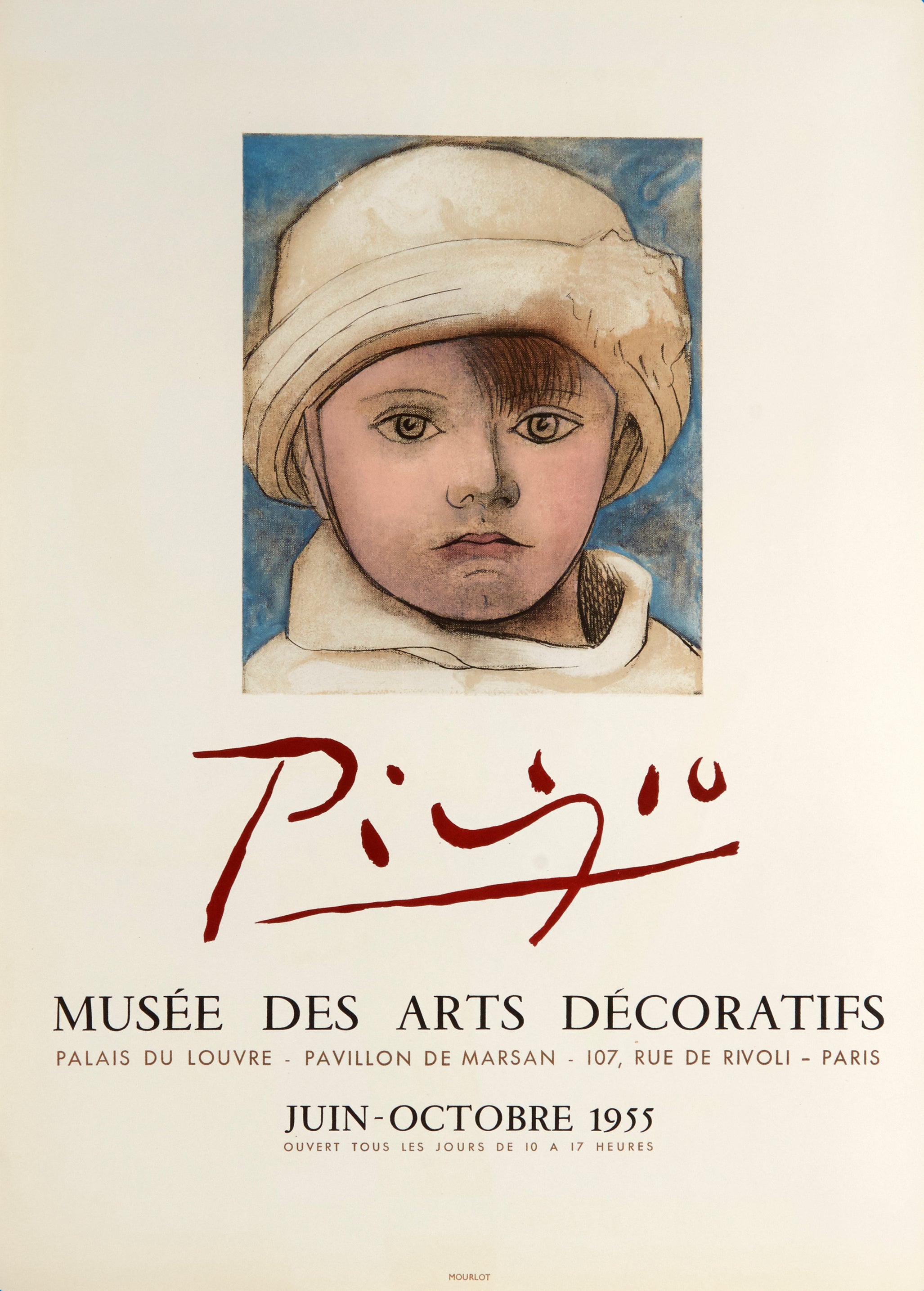 Portrait de Paulo au Bonnet Blanc- Musee des Arts Décoratifs (after) P –  Mourlot Editions