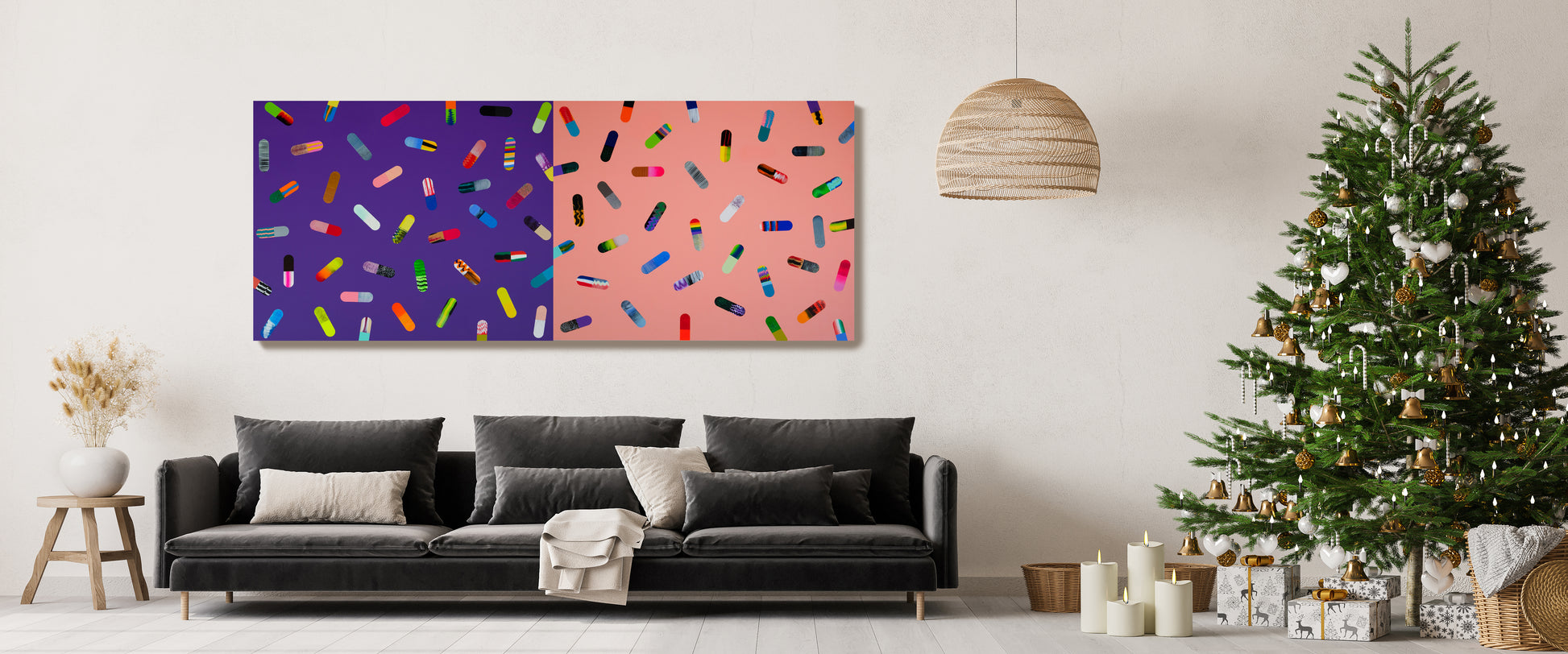 Pills (medium violet) by Vuk Vuckovic - Mourlot Editions - Fine_Art - Poster - Lithograph - Wall Art - Vintage - Prints - Original