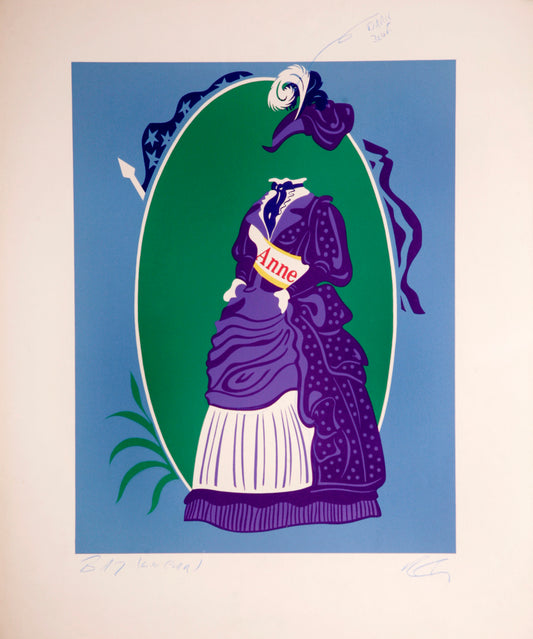 Anne - Mother of Us All portfolio by Robert Indiana, 1977 - Mourlot Editions - Fine_Art - Poster - Lithograph - Wall Art - Vintage - Prints - Original