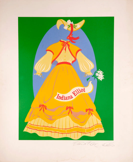 Indiana Elliot - Mother of Us All portfolio by Robert Indiana, 1977 - Mourlot Editions - Fine_Art - Poster - Lithograph - Wall Art - Vintage - Prints - Original