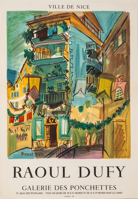 Galerie des Ponchettes (after) Raoul Dufy, 1958 - Mourlot Editions - Fine_Art - Poster - Lithograph - Wall Art - Vintage - Prints - Original
