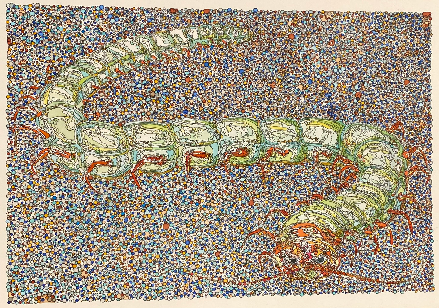 Millipede Reeves by Richard Lilley - Mourlot Editions - Fine_Art - Poster - Lithograph - Wall Art - Vintage - Prints - Original