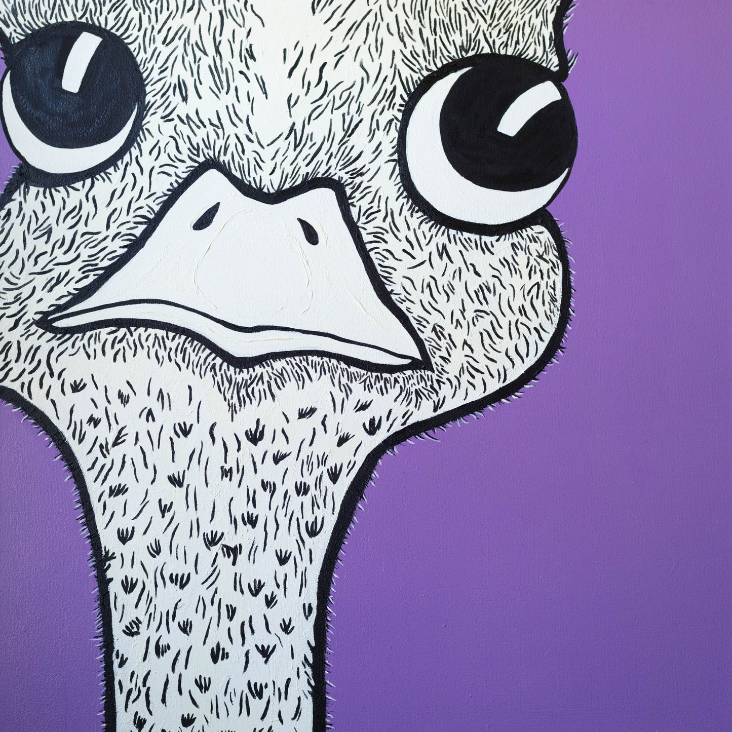 Ostrich by Richard Lilley - Mourlot Editions - Fine_Art - Poster - Lithograph - Wall Art - Vintage - Prints - Original