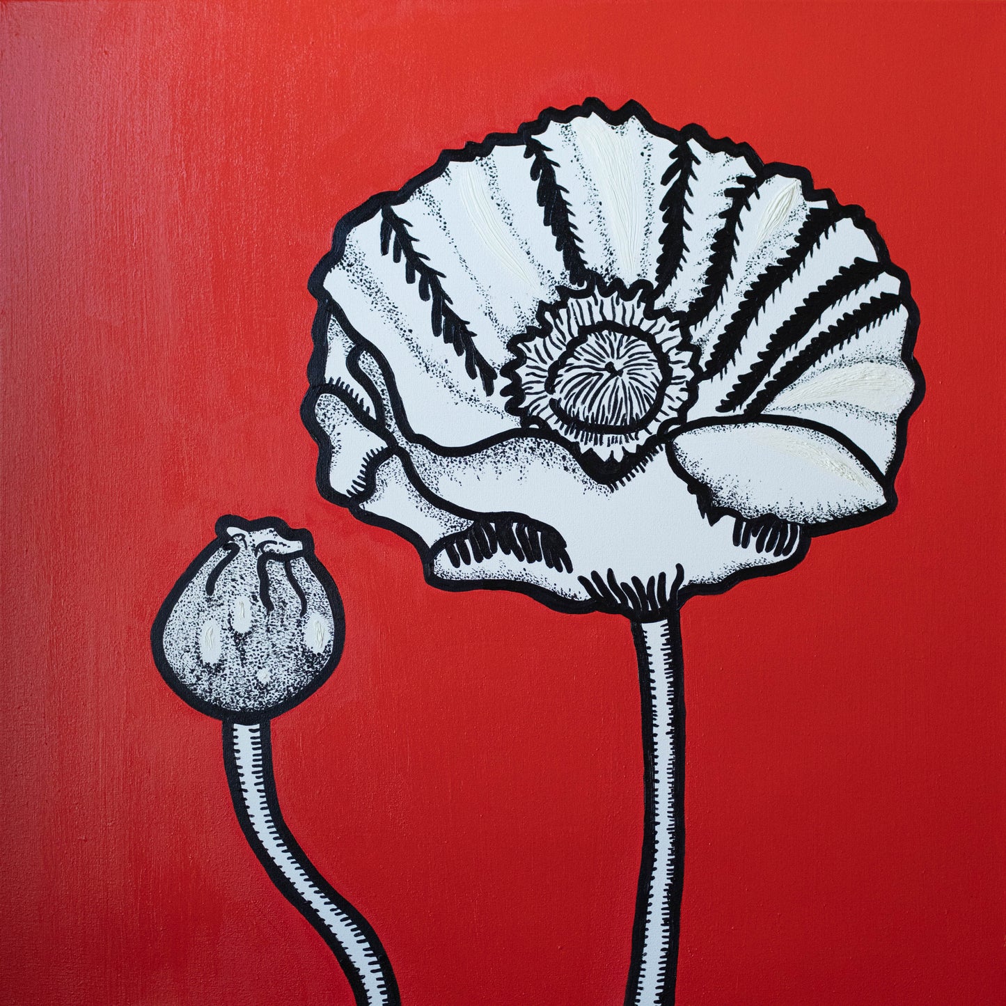 Poppy by Richard Lilley - Mourlot Editions - Fine_Art - Poster - Lithograph - Wall Art - Vintage - Prints - Original