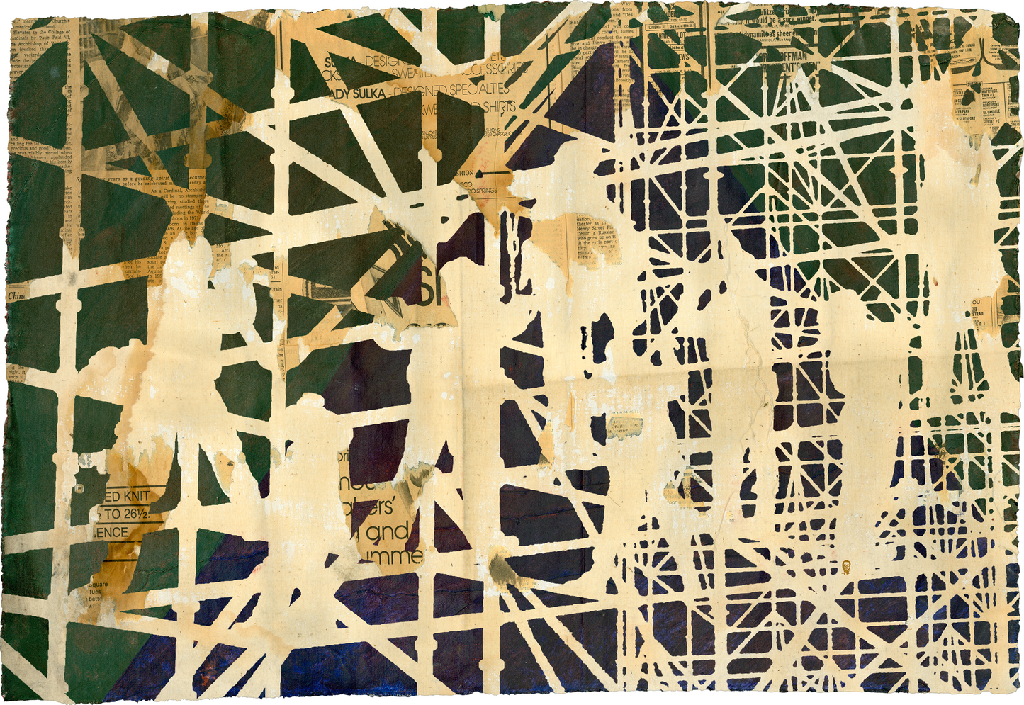 Risky for Aliens in Egypt by J. Speed - Mourlot Editions - Fine_Art - Poster - Lithograph - Wall Art - Vintage - Prints - Original