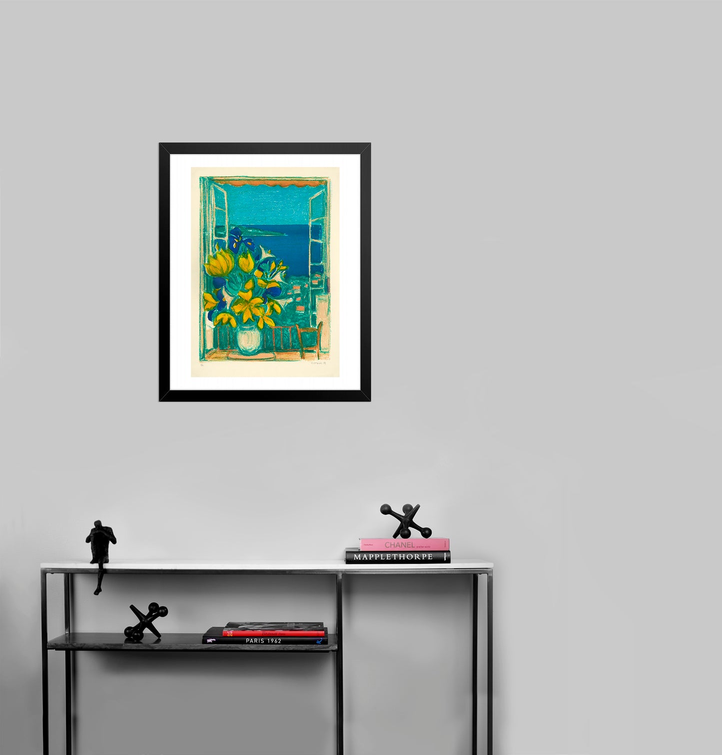 Bouquet a la Fenetre by André Cottavoz - Mourlot Editions - Fine_Art - Poster - Lithograph - Wall Art - Vintage - Prints - Original