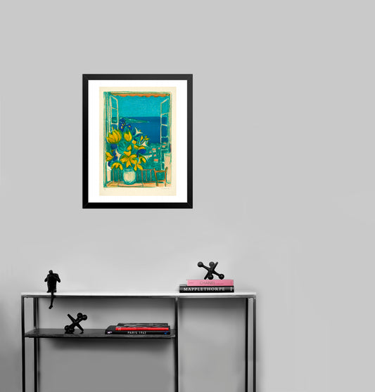 Bouquet a la Fenetre by André Cottavoz - Mourlot Editions - Fine_Art - Poster - Lithograph - Wall Art - Vintage - Prints - Original