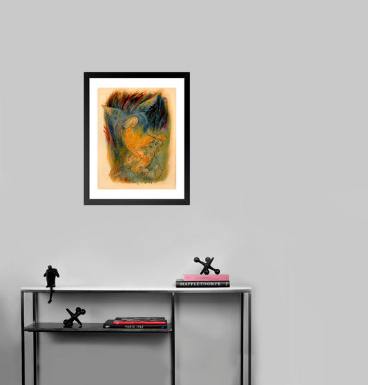 VII From Visions of the Bible by Elijah Reuven-Rubin - Mourlot Editions - Fine_Art - Poster - Lithograph - Wall Art - Vintage - Prints - Original