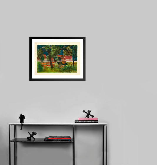 Afternoon Picnic by Guy Bardone - Mourlot Editions - Fine_Art - Poster - Lithograph - Wall Art - Vintage - Prints - Original