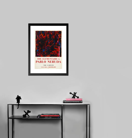 Ode elementaire a Pablo Neruda by Alfred Manessier, 1975 - Mourlot Editions - Fine_Art - Poster - Lithograph - Wall Art - Vintage - Prints - Original