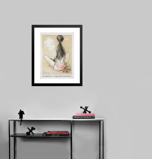 Hommage a Fernand Mourlot by Jean Jansem, 1989 - Mourlot Editions - Fine_Art - Poster - Lithograph - Wall Art - Vintage - Prints - Original