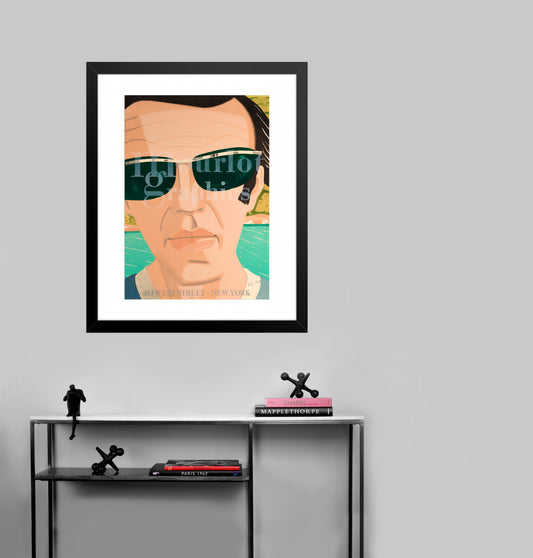 Alex (Self Portrait) by Alex Katz - Mourlot Editions - Fine_Art - Poster - Lithograph - Wall Art - Vintage - Prints - Original