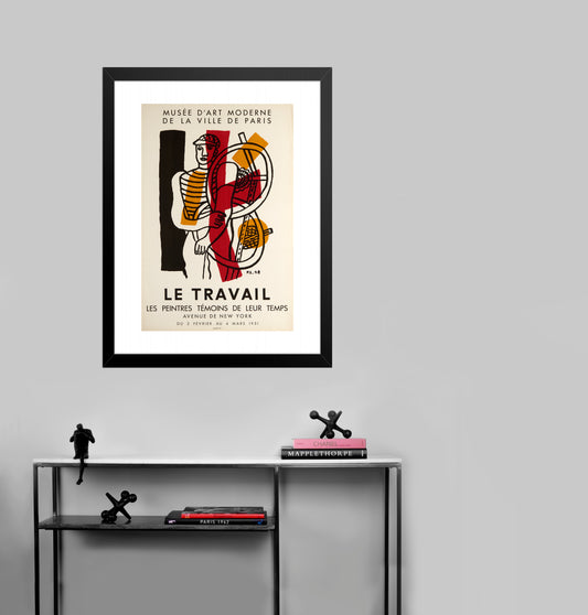 Le Travail by Fernand Leger, 1951 - Mourlot Editions - Fine_Art - Poster - Lithograph - Wall Art - Vintage - Prints - Original