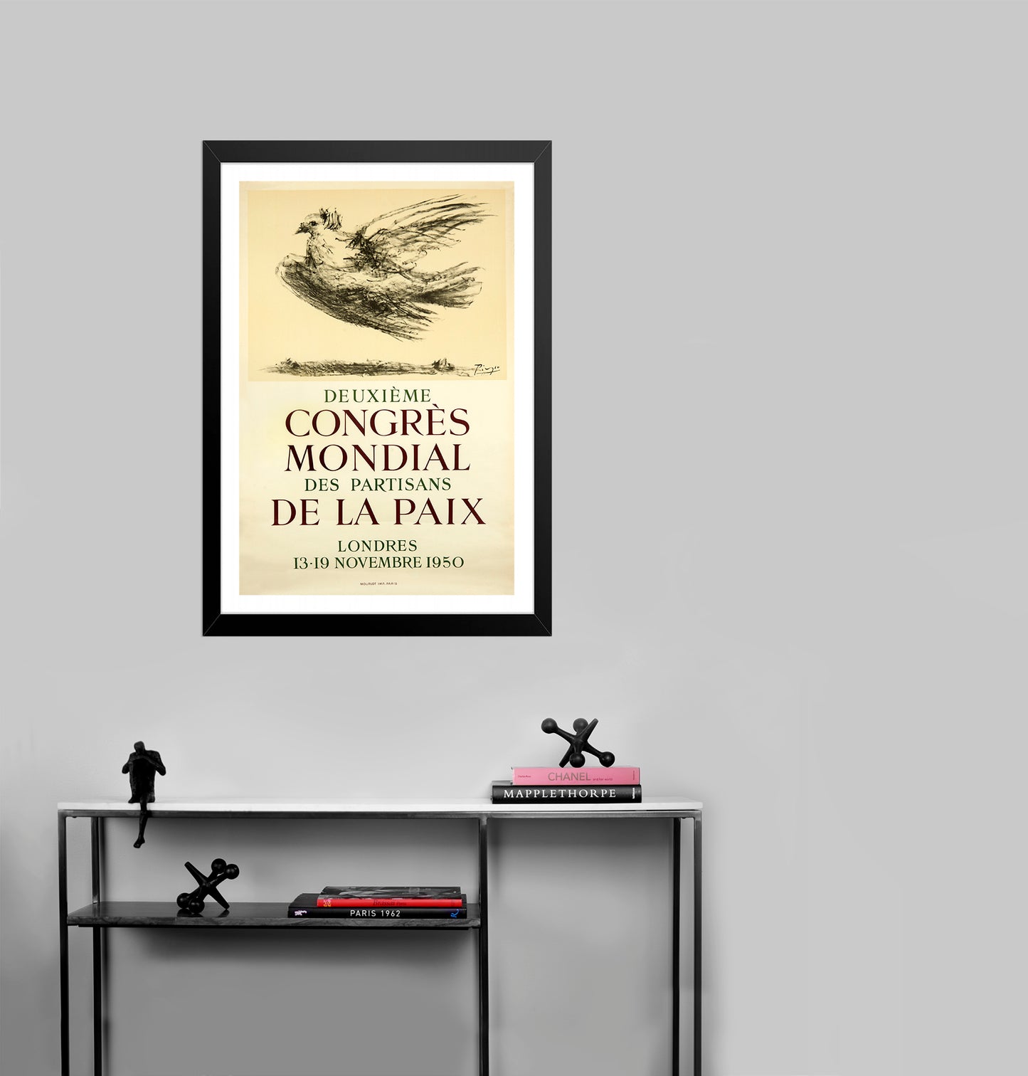 Deuxieme Congres Mondial des partisans de la Paix by Pablo Picasso - Mourlot Editions - Fine_Art - Poster - Lithograph - Wall Art - Vintage - Prints - Original