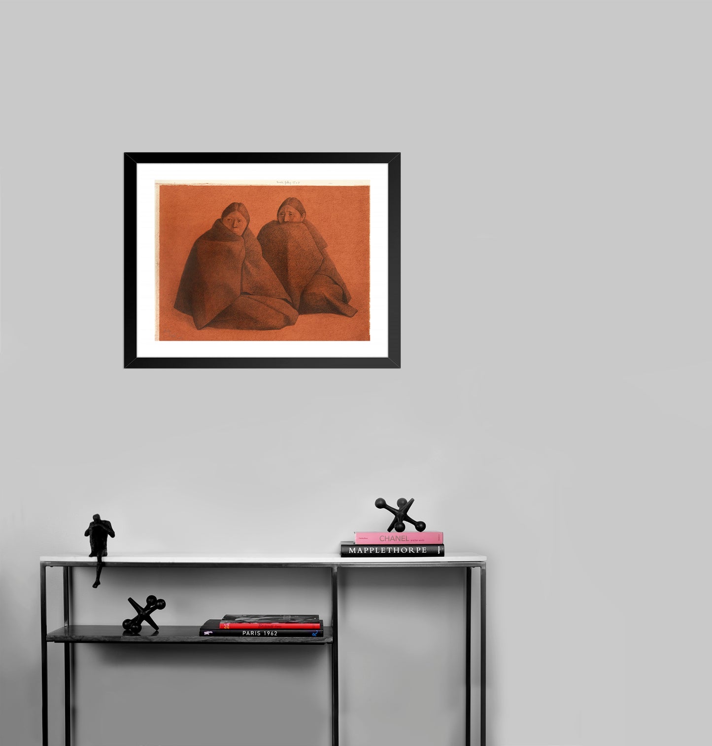 Chamulas Rojo by Francisco Zuniga - Mourlot Editions - Fine_Art - Poster - Lithograph - Wall Art - Vintage - Prints - Original