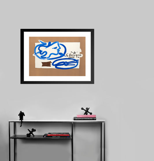 Profil à la palette - Galerie Maeght by Georges Braque, 1950 - Mourlot Editions - Fine_Art - Poster - Lithograph - Wall Art - Vintage - Prints - Original