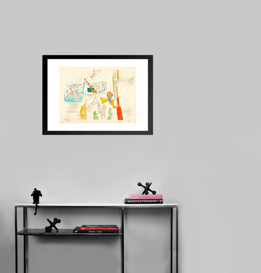 Ça A by Roberto Matta - Mourlot Editions - Fine_Art - Poster - Lithograph - Wall Art - Vintage - Prints - Original