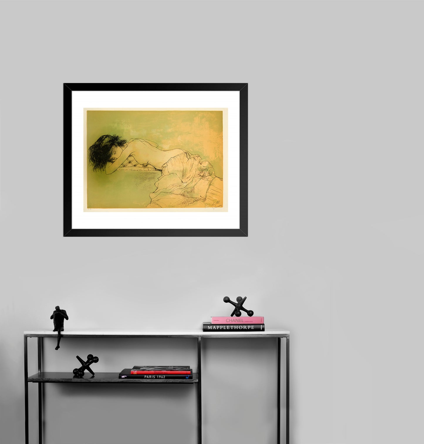 Sleeping Woman by Jean Jansem - Mourlot Editions - Fine_Art - Poster - Lithograph - Wall Art - Vintage - Prints - Original