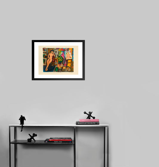 Nude Model by Lennart Jirlow - Mourlot Editions - Fine_Art - Poster - Lithograph - Wall Art - Vintage - Prints - Original