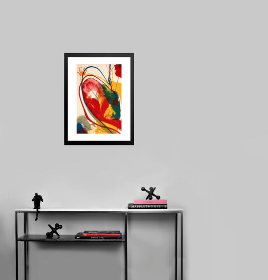 Composition pour Eric by Paul Jenkins - Mourlot Editions - Fine_Art - Poster - Lithograph - Wall Art - Vintage - Prints - Original