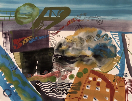 Puddle in the City by Robert Salmieri