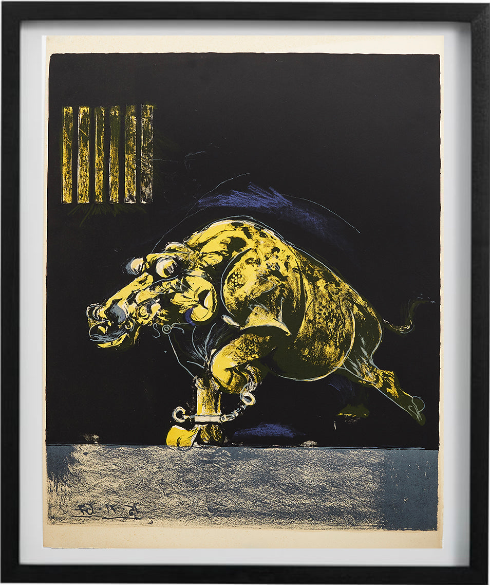 Chained Beast by Graham Sutherland - Mourlot Editions - Fine_Art - Poster - Lithograph - Wall Art - Vintage - Prints - Original