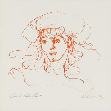 Untitled by Leonor Fini - Mourlot Editions - Fine_Art - Poster - Lithograph - Wall Art - Vintage - Prints - Original