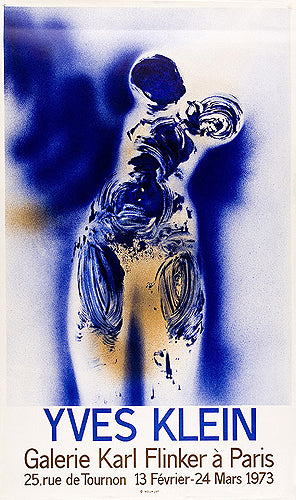 Galerie Karl Flinker à Paris by Yves Klein - Mourlot Editions - Fine_Art - Poster - Lithograph - Wall Art - Vintage - Prints - Original