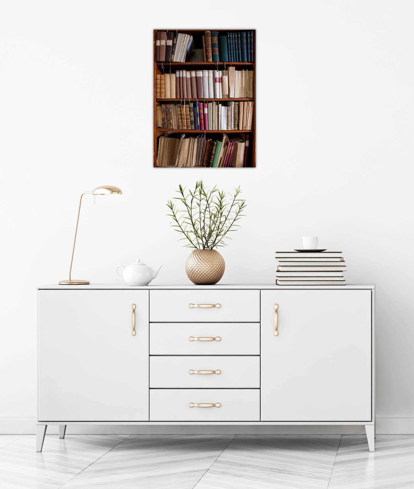 "Schloss Senftenegg - Bibliothek I..." by Celia Rogge - Mourlot Editions - Fine_Art - Poster - Lithograph - Wall Art - Vintage - Prints - Original