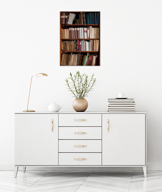 "Schloss Senftenegg - Bibliothek I..." by Celia Rogge - Mourlot Editions - Fine_Art - Poster - Lithograph - Wall Art - Vintage - Prints - Original