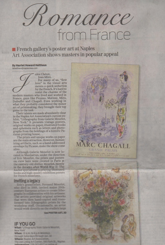 French gallery's poster art at Naples Art Association shows masters in popular appeal