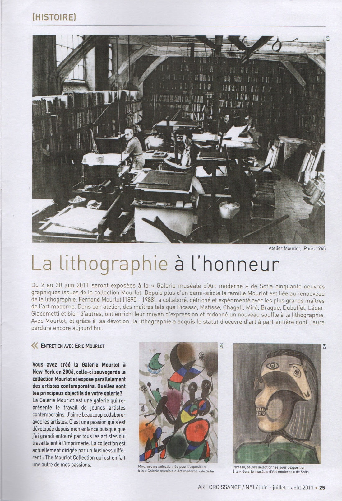 La lithographie à l'honneur
