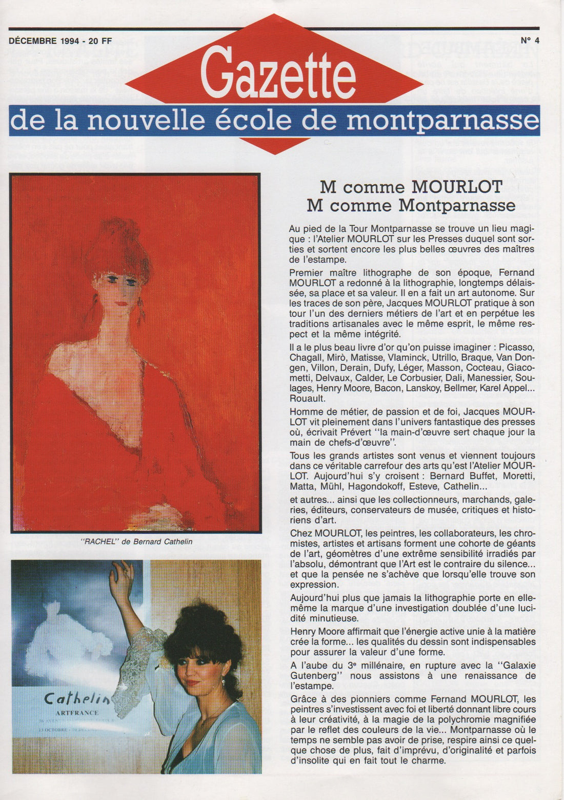 M comme MOURLOT, M comme Montparnasse
