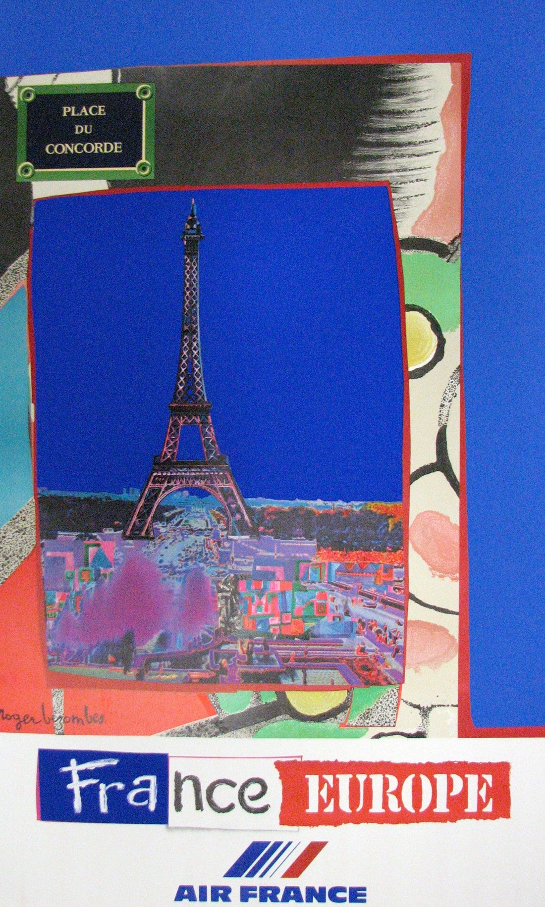 Air France, Mourlot Posters, Posters, Prints, Eiffel Tower
