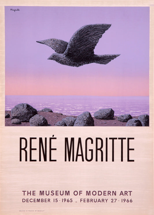 Rene Magritte, Mourlot posters, summer art, seagulls art 