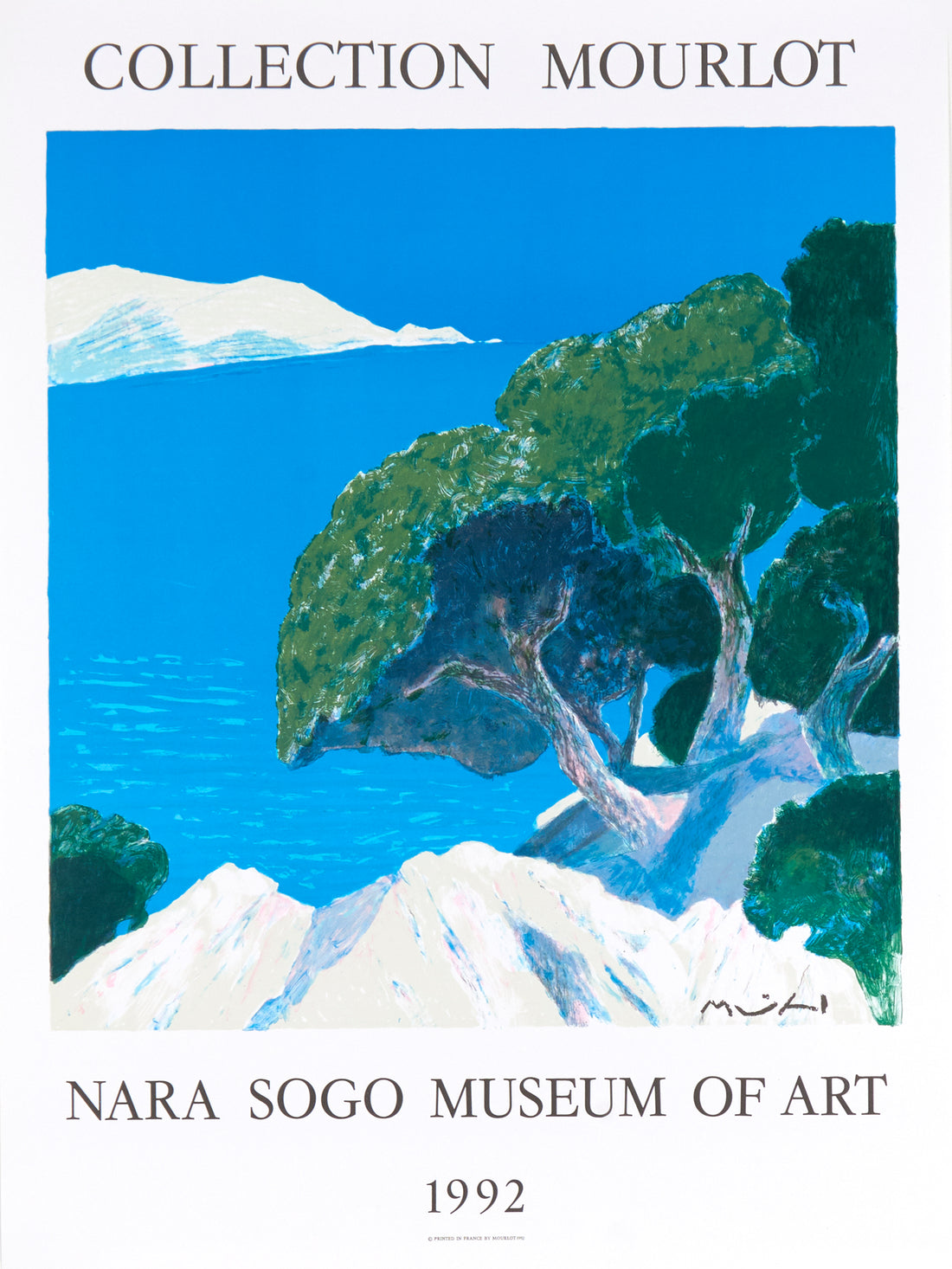Nara Sogo Museum of Art, Mourlot posters, beach art, summer art, Roger Muhl 